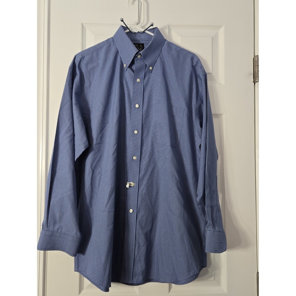 Jos. A. Banks Mens Dress Shirt  Size‎ 16 X 33 Plaid